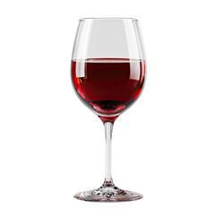 A full glass of red wine.  Clear, elegant