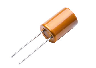 Capacitor isolated on white background