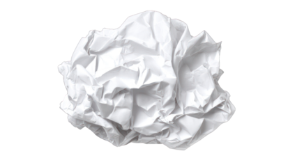 Crumpled white paper ball (2)