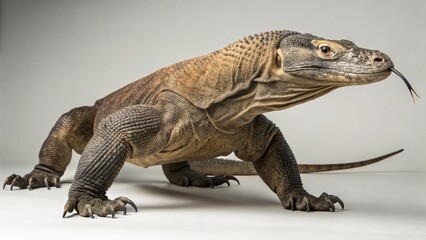 Obraz premium Komodo Dragon on studio background