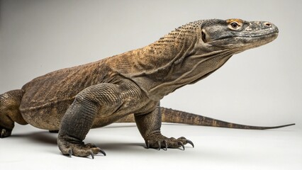 Obraz premium Komodo Dragon on studio background