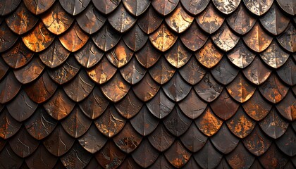 Metallic scale armor texture