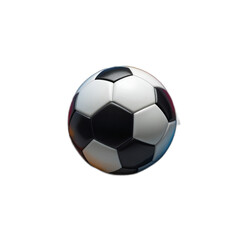 Fototapeta premium soccer ball isolated on white Ultra-Detailed Dynamic Soccer Ball with Colorful Powder Explosion
