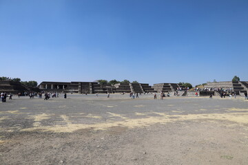 aboriginal pyramids in Teotihuacan, Mexico day time