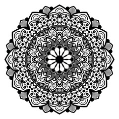 Mandala art decorative circular floral pattern design