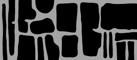 Minimal abstract image for printing. Picture for modern interiors. The picture is painted by hand on a tablet. © neurostructure