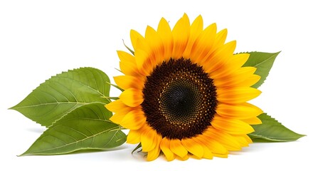 Obraz premium Bright Yellow Sunflower in Full Bloom Captured in Close-Up 