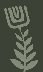 Minimal abstract image for printing. Picture for modern interiors. The picture is painted by hand on a tablet. © neurostructure