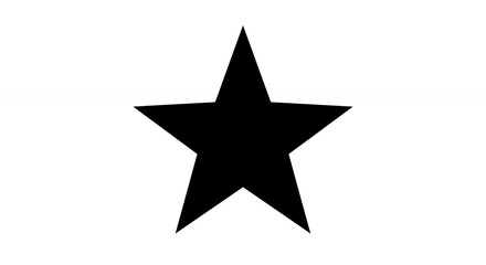 Obraz premium Black star graphic image