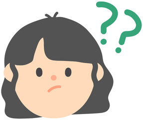 Curious Woman Character Hand-Drawn Illustration