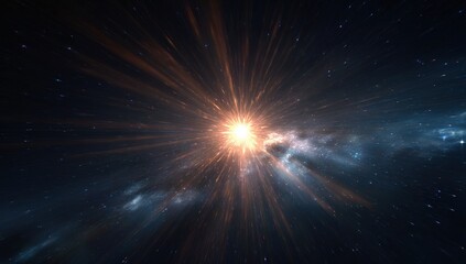 Fototapeta premium Cosmic explosion radiating light (1)