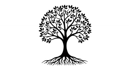 Fototapeta premium Silhouette tree graphic design