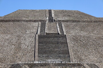 aboriginal pyramids in Teotihuacan, Mexico day time