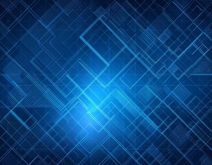 Fototapeta premium geometric shapes appear blue abstract technology background designs commonly used modern digital art design