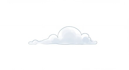White cloud illustration