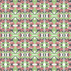 Red, Black, Green, White Background Pattern