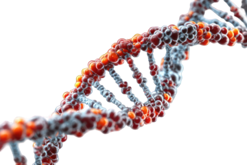 DNA double helix, 3D rendering