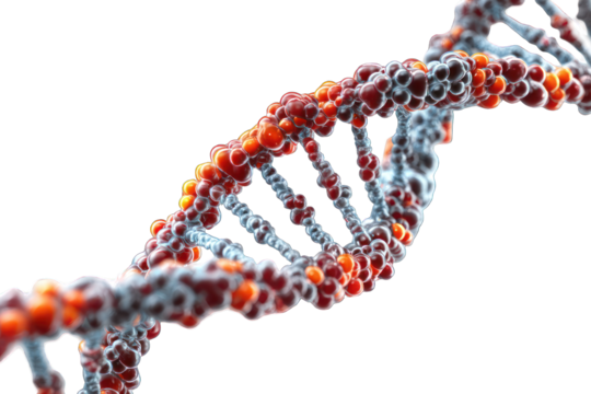 DNA double helix, 3D rendering