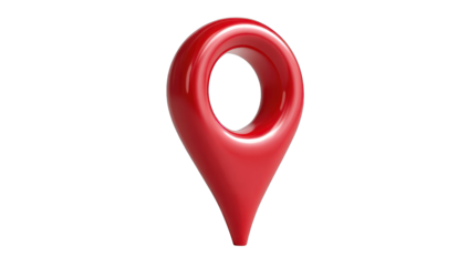 Red 3D map marker
