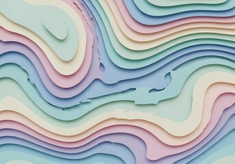 Pastel topographic contours abstract background pattern for presentation and creative project designs