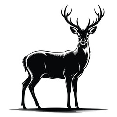 deer silhouette vector