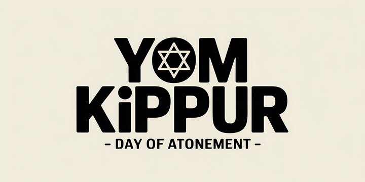 Celebrate Yom Kippur Day of Atonement with this bold graphic featuring the Star of David