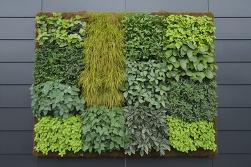 A Striking Vertical Herb and Plant Garden Wall Display