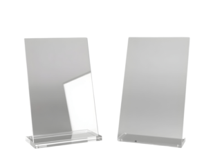 Acrylic Tabletop Sign Holder Mockup