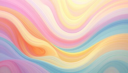 Obraz premium Abstract swirling pastel colors