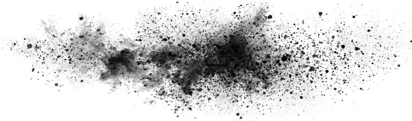 Abstract grayscale splatter or blot