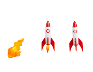 Rocket Launch Sequence 3D Cartoon Style