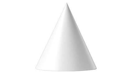 Fototapeta premium Simple white cone shape