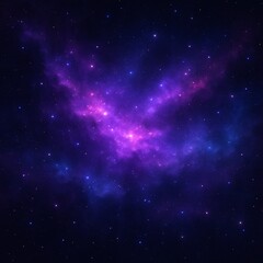 Fototapeta premium Cosmic nebula cloud background with purple and blue star clouds, stardust and soft gradients, ethereal and dreamlike