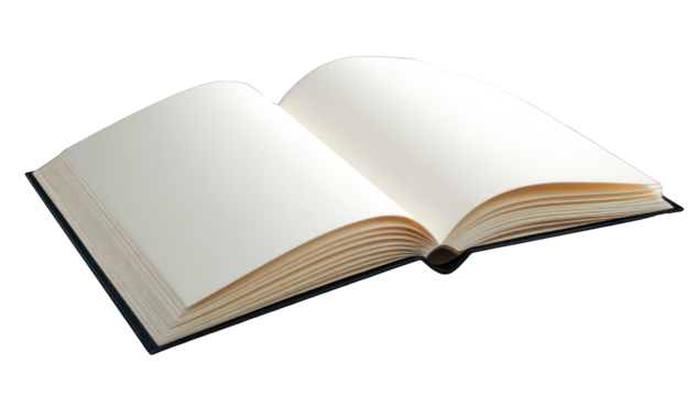 Open book, blank pages (1)