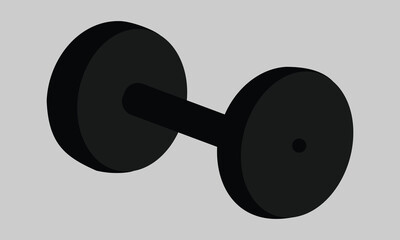 Heavy Dumbbell Flat Icon, Weight lifting dumbbell signs. Gym dumbbell collection, Isolated dumbbell silhouette vector illustration on white background, eps10  11:11