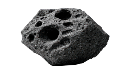 Rocky asteroid in space