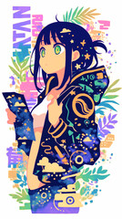 旅をする女の子