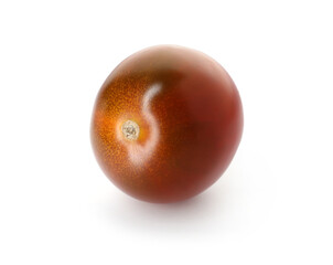One ripe juicy tomato isolated on white