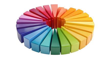 Colorful radial chart