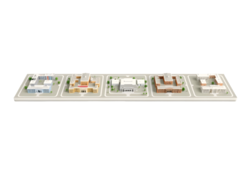 Miniature Cityscape Architectural Models on Display