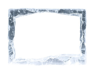 Frozen Ice Frame Transparent