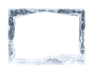 Frozen Ice Frame Transparent