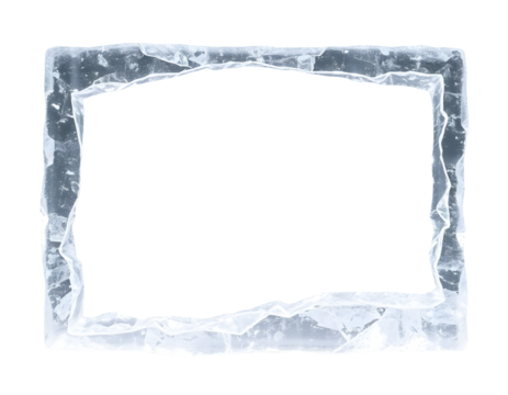 Frozen Ice Frame Transparent