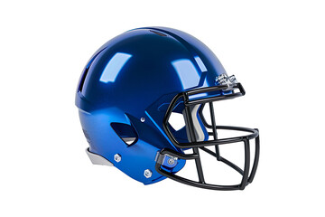 Fototapeta premium Blue American football helmet mockup on a transparent background