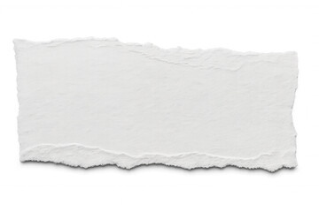 Blank horizontal ripped paper with ripped edges on a transparent background, ideal for inserting text or images