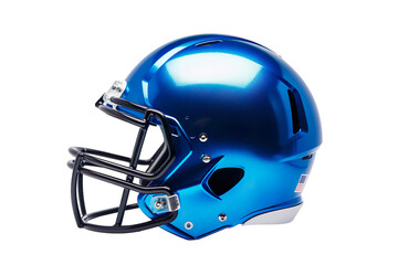 Fototapeta premium Blue American football helmet mockup on a transparent background