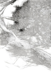 Fototapeta premium Gray-scale image, possibly a medical scan or satellite image, of a complex network of light and dark structures. Intricate, branching patterns, with varying shades of gray