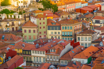 Obraz premium Porto, Portugal - July 9 2025: The panorama view of Porto city in Portugal
