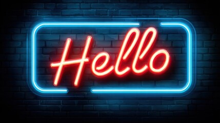 Obraz premium Vibrant red neon 