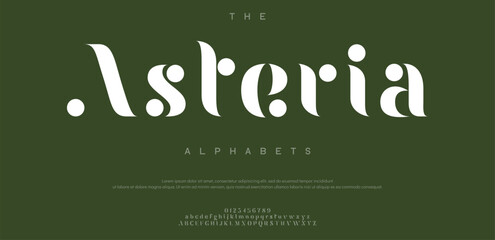 Asteria modern creative minimal alphabet small letter logo design